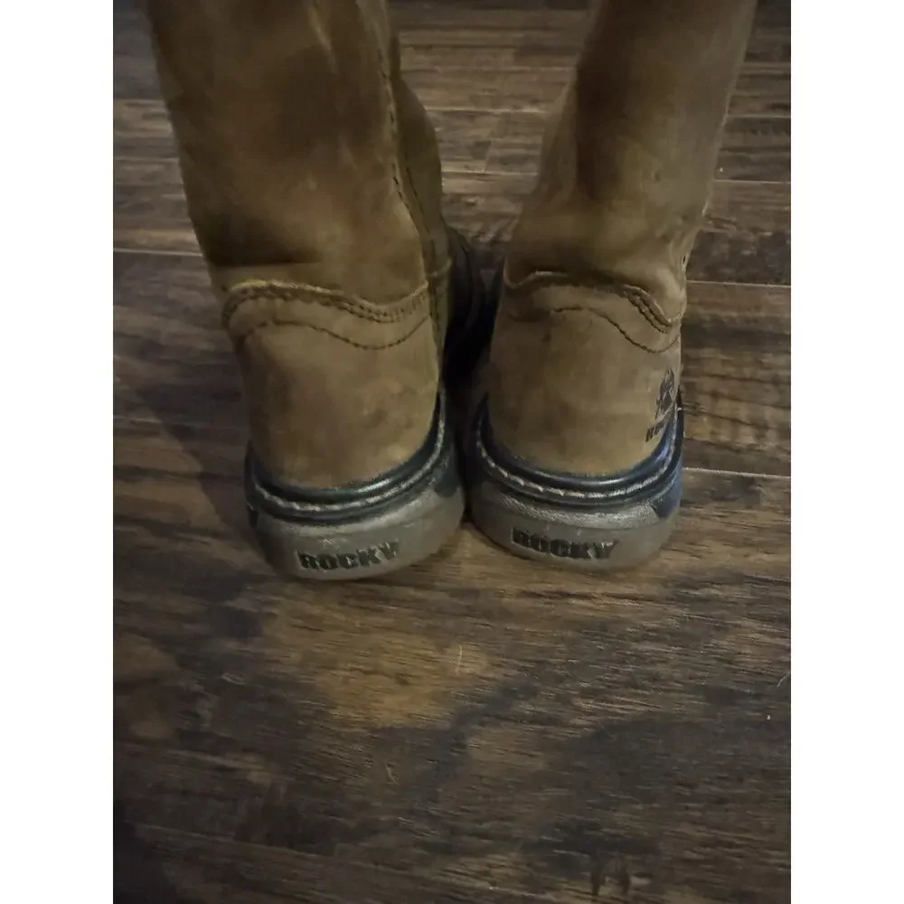 Rocky Big Kid's Original Ride FLX Waterproof Western Boot 8.5M